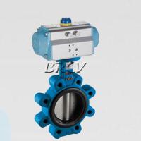 Pneumatic lug type valve