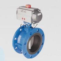 Pneumatic flange valve